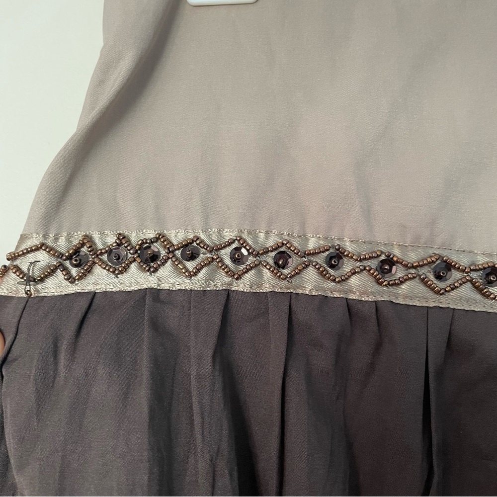 3 for 25! Aziz Women’s A-line Boho y2k Brown Beige Ruffle Skirt, size‎ M - Picture 5 of 7